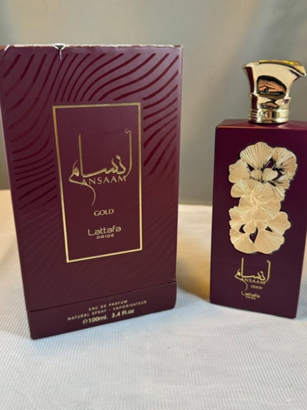 Lattafa Pride Ansaam Gold Eau de Parfum Spray Unisex 3.4oz New Opened Box $90